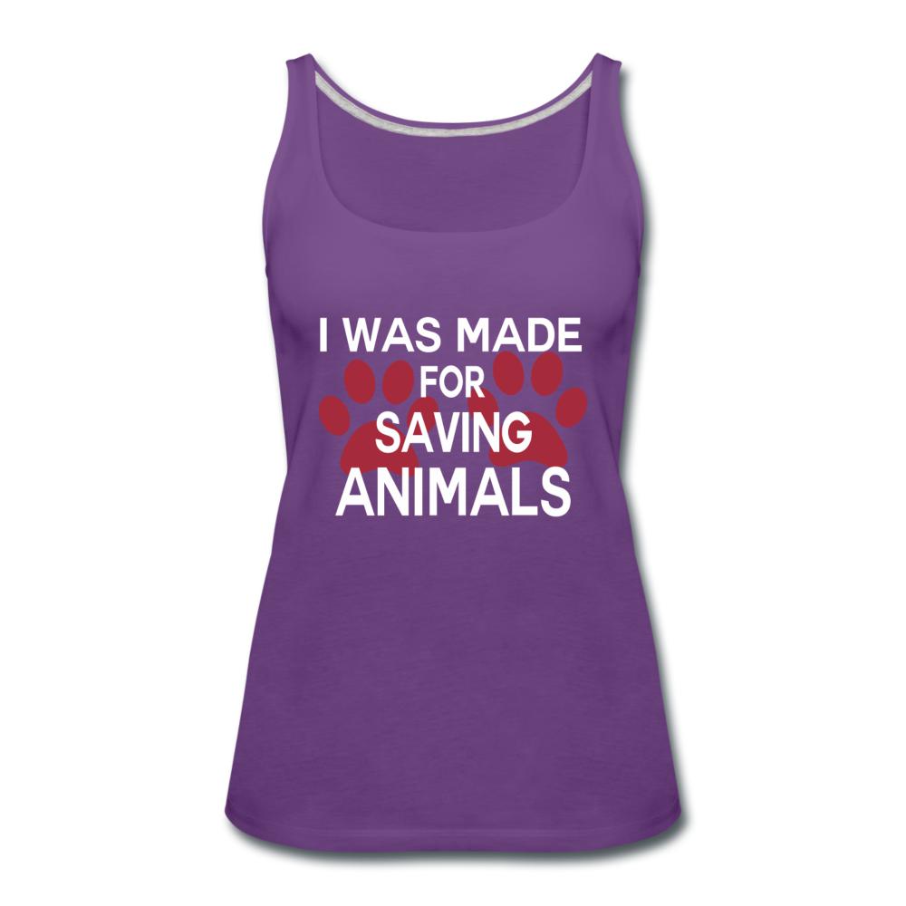 I was made for saving animals Women's Tank Top-Women’s Premium Tank Top | Spreadshirt 917-I love Veterinary