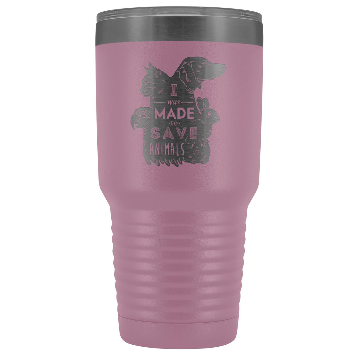 I was made to save animals 30oz Vacuum Tumbler-Tumblers-I love Veterinary