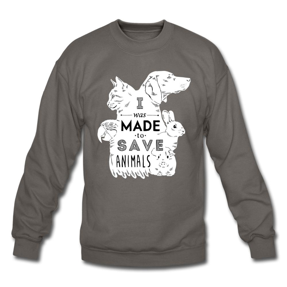 I was made to save animals Crewneck Sweatshirt-Unisex Crewneck Sweatshirt | Gildan 18000-I love Veterinary