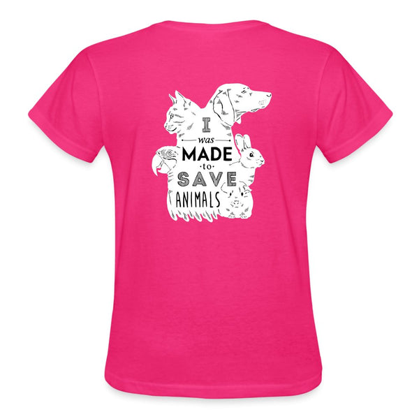 I WAS MADE TO SAVE ANIMALS Gildan Ultra Cotton Ladies T-Shirt-Ultra Cotton Ladies T-Shirt | Gildan G200L-I love Veterinary