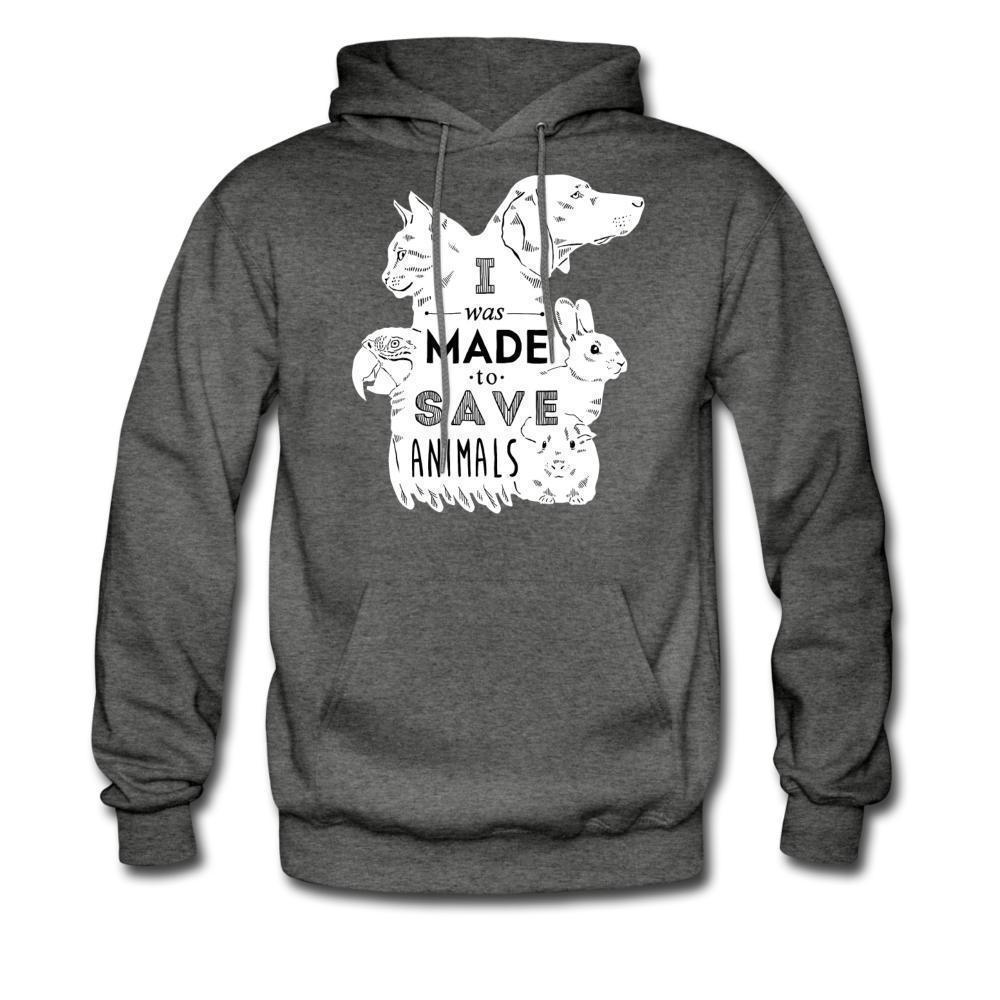 I was made to save animals Unisex Hoodie-Men's Hoodie | Hanes P170-I love Veterinary