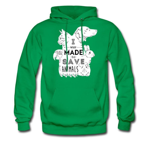 I was made to save animals Unisex Hoodie-Men's Hoodie | Hanes P170-I love Veterinary