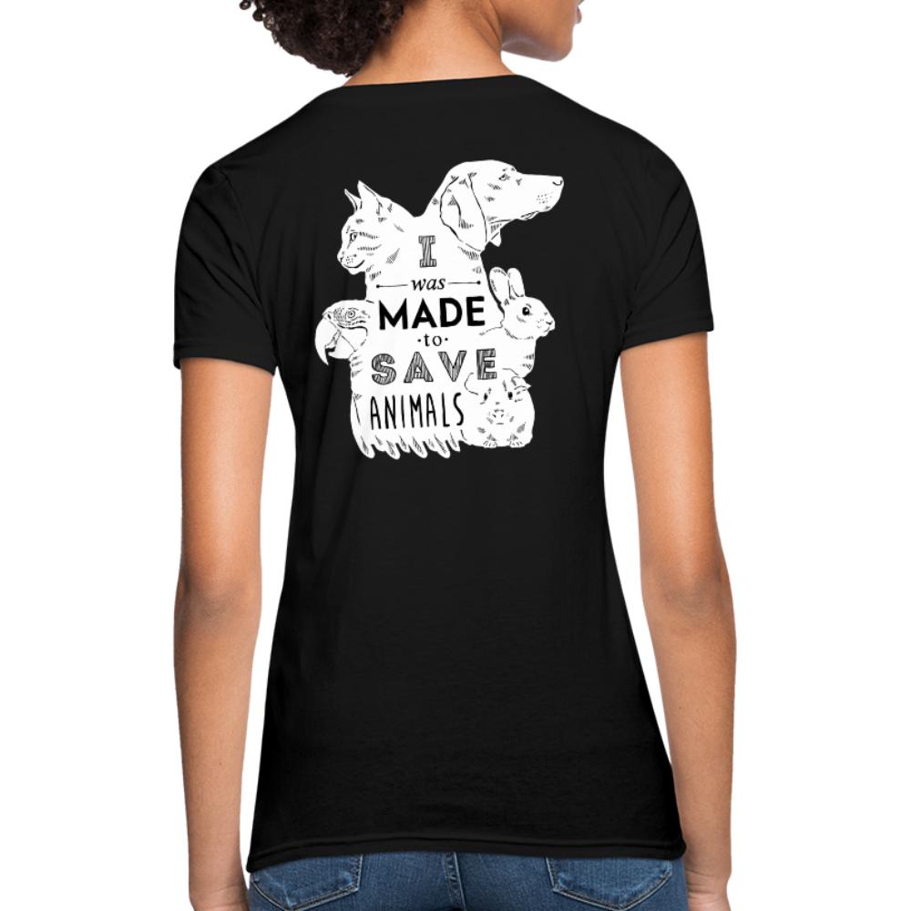 I was made to save animals Women's Fit T-Shirt-Women's T-Shirt | Fruit of the Loom L3930R-I love Veterinary