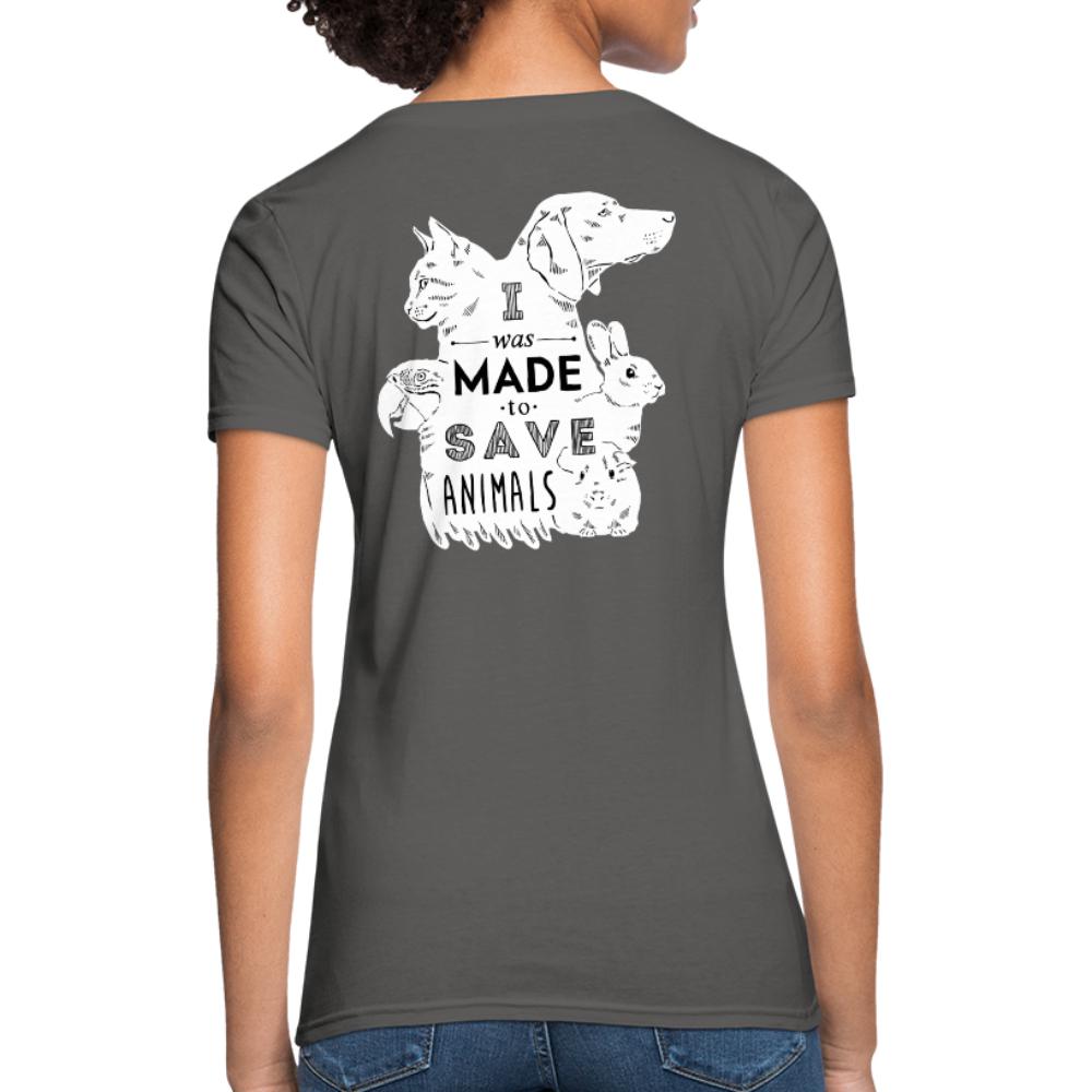 I was made to save animals Women's Fit T-Shirt-Women's T-Shirt | Fruit of the Loom L3930R-I love Veterinary