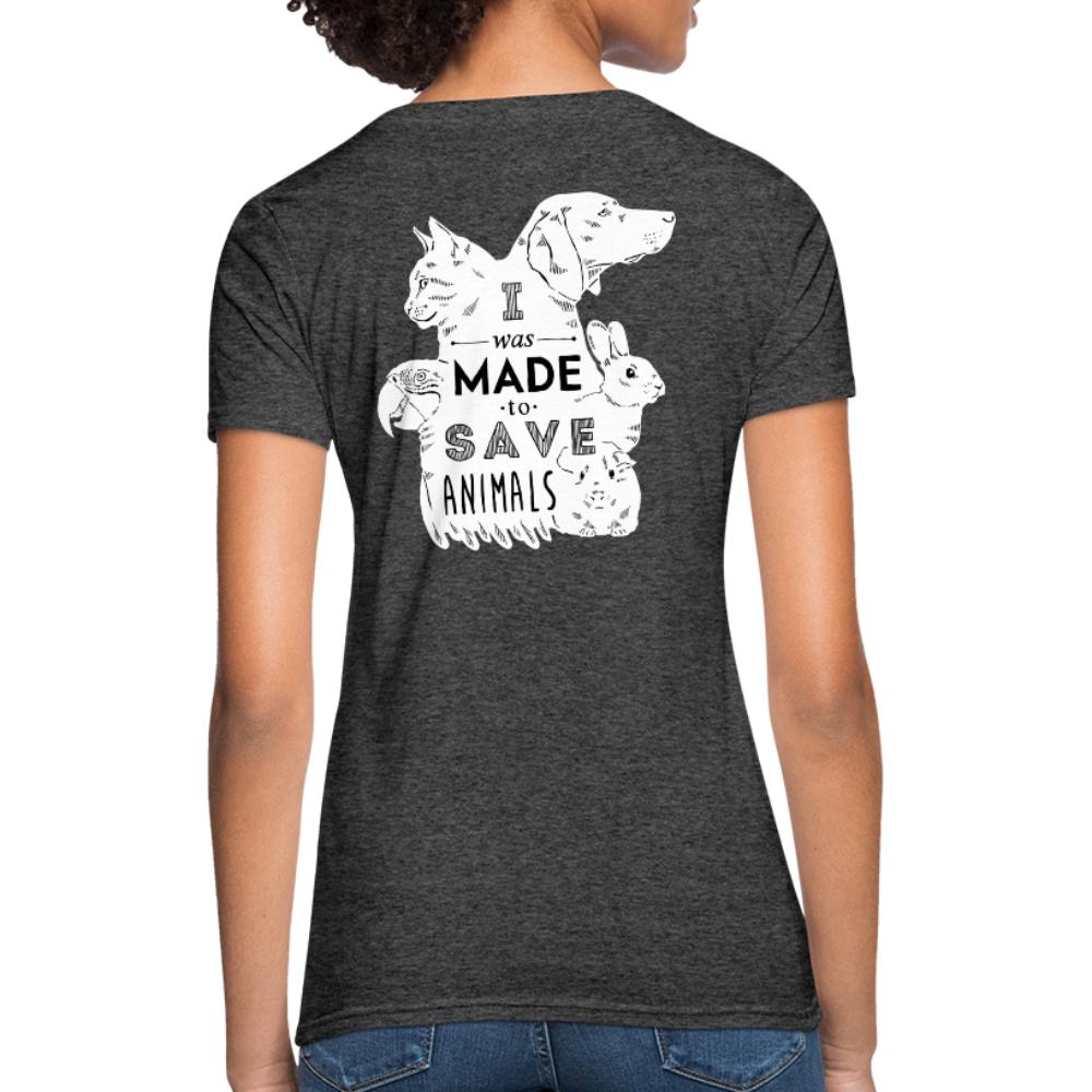 I was made to save animals Women's Fit T-Shirt-Women's T-Shirt | Fruit of the Loom L3930R-I love Veterinary