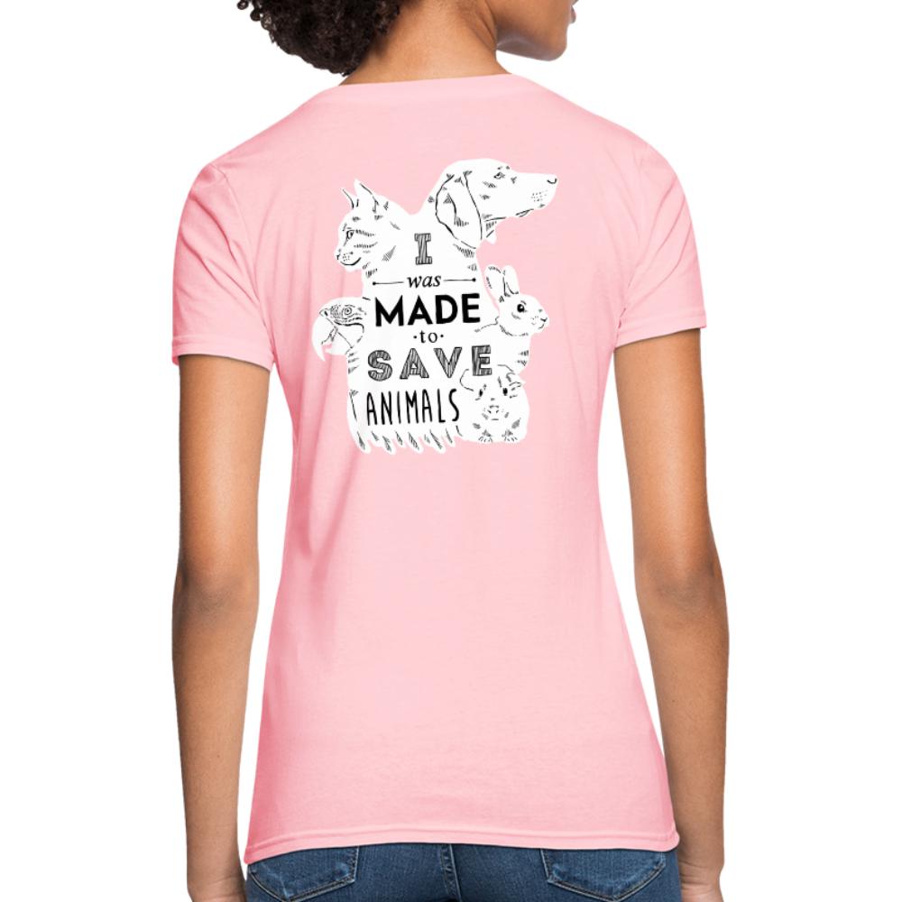 I was made to save animals Women's Fit T-Shirt-Women's T-Shirt | Fruit of the Loom L3930R-I love Veterinary