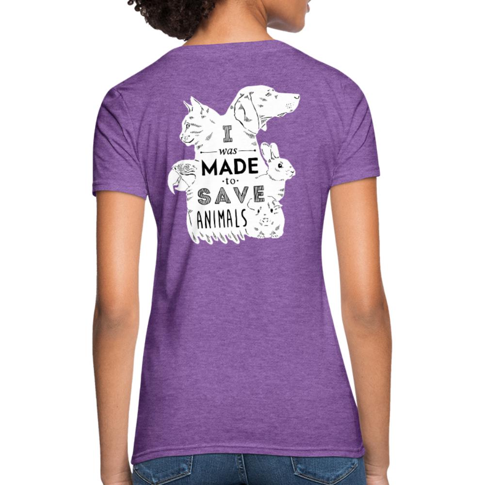 I was made to save animals Women's Fit T-Shirt-Women's T-Shirt | Fruit of the Loom L3930R-I love Veterinary