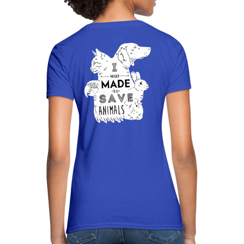 I was made to save animals Women's Fit T-Shirt-Women's T-Shirt | Fruit of the Loom L3930R-I love Veterinary