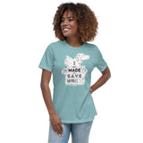 I was made to save animals Women's Relaxed T-Shirt-Women's Relaxed T-shirt | Bella + Canvas 6400-I love Veterinary
