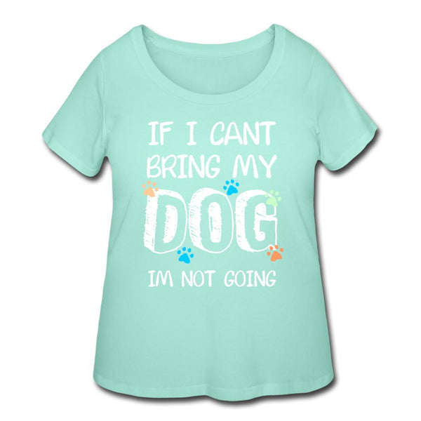 If I can't bring my dog I'm not going Women's Curvy T-shirt-Women’s Curvy T-Shirt | LAT 3804-I love Veterinary