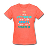 I'm a vet nurse I can't fix crazy Women's T-Shirt-Women's T-Shirt | Fruit of the Loom L3930R-I love Veterinary
