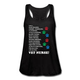 I'm a ... Vet Nurse Women's Flowy Tank Top-Women's Flowy Tank Top by Bella | Bella B8800-I love Veterinary