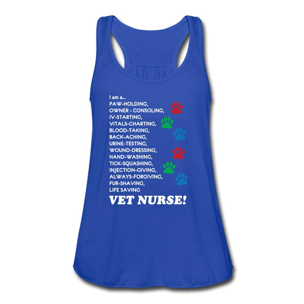 I'm a ... Vet Nurse Women's Flowy Tank Top-Women's Flowy Tank Top by Bella | Bella B8800-I love Veterinary