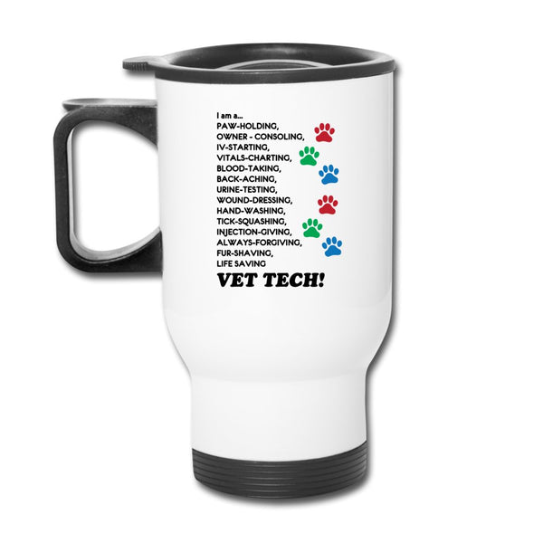 I'm a Vet Tech... 14oz Travel Mug-Travel Mug | BestSub B4QC2-I love Veterinary