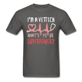 I'm a vet tech, what's your superpower? Unisex T-shirt-Unisex Classic T-Shirt | Fruit of the Loom 3930-I love Veterinary