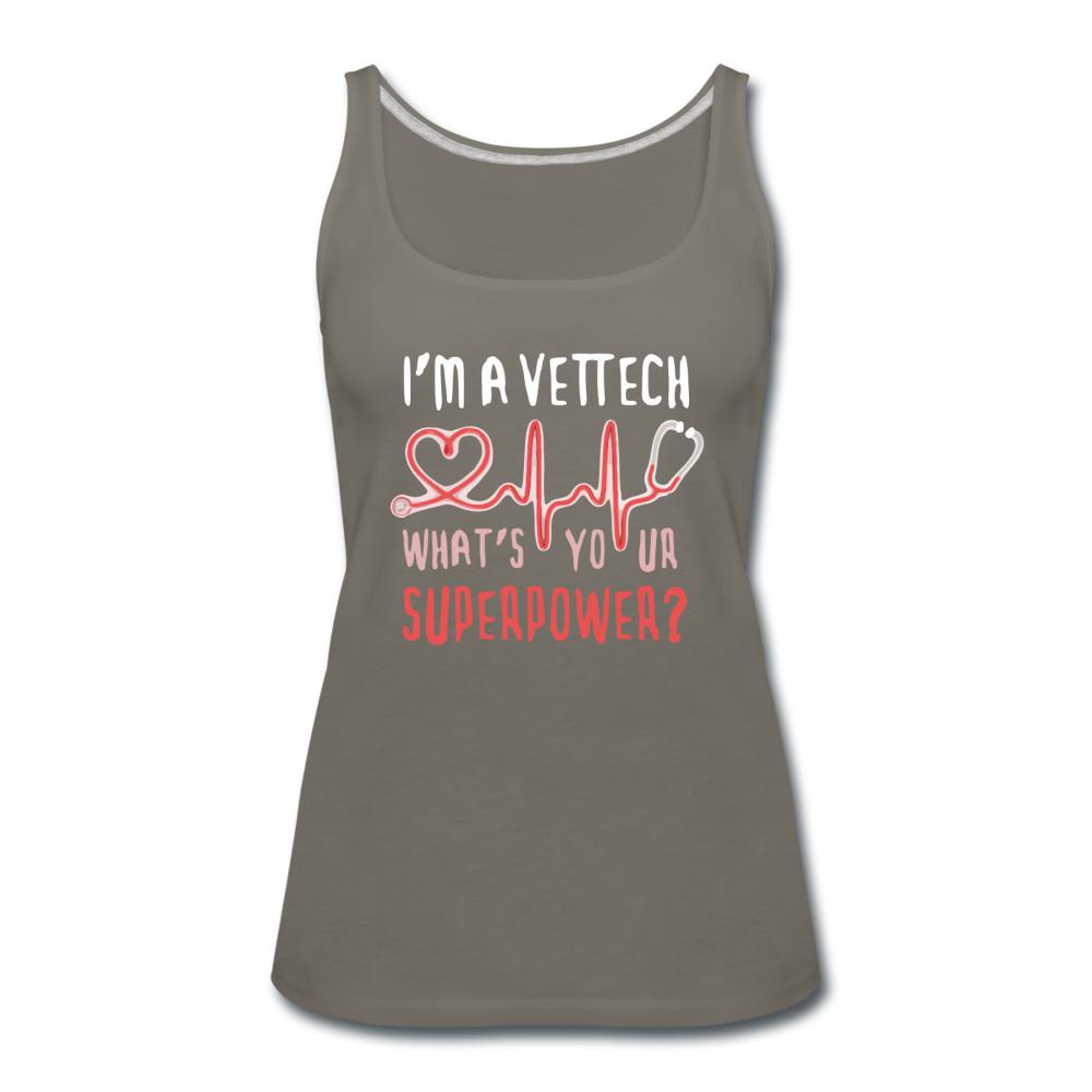 I'm a vet tech, what's your superpower? Women's Tank Top-Women’s Premium Tank Top | Spreadshirt 917-I love Veterinary