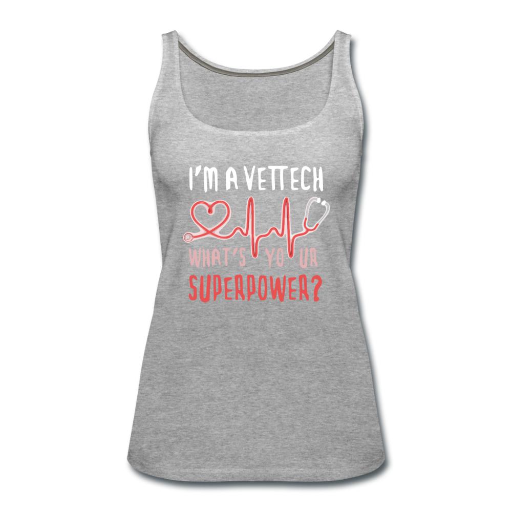 I'm a vet tech, what's your superpower? Women's Tank Top-Women’s Premium Tank Top | Spreadshirt 917-I love Veterinary