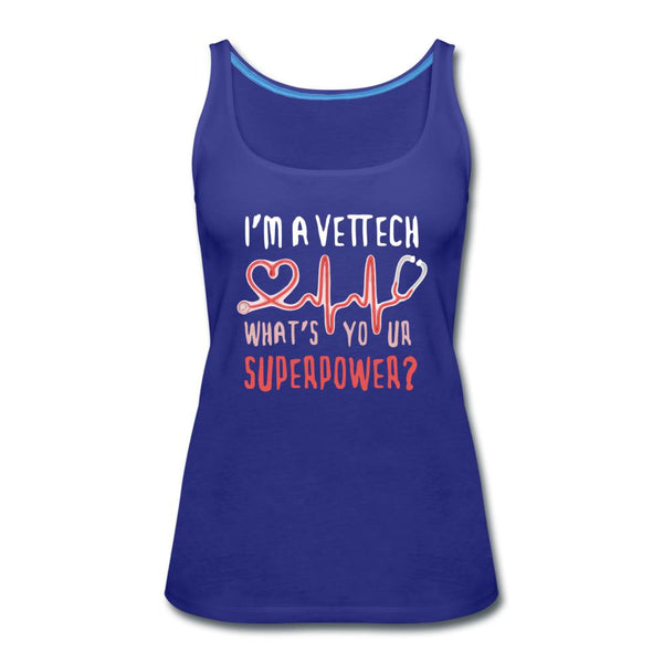I'm a vet tech, what's your superpower? Women's Tank Top-Women’s Premium Tank Top | Spreadshirt 917-I love Veterinary