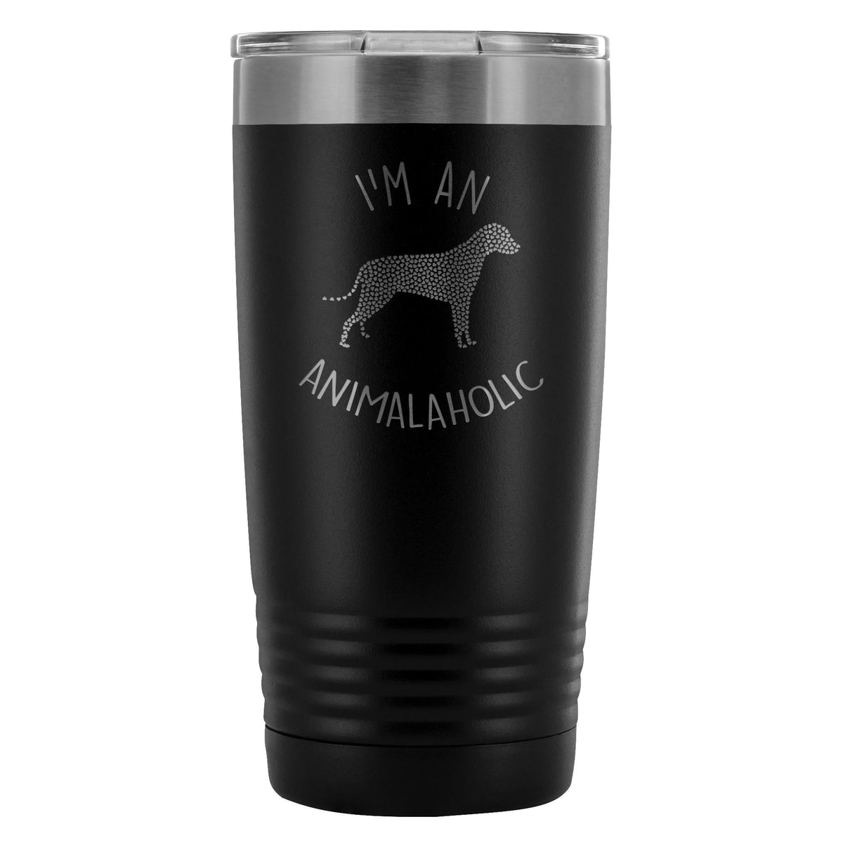 I'm an animalaholic 20oz Vacuum Tumbler-Tumblers-I love Veterinary