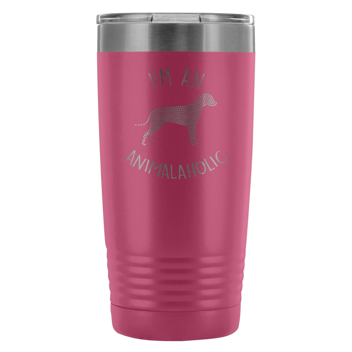 I'm an animalaholic 20oz Vacuum Tumbler-Tumblers-I love Veterinary
