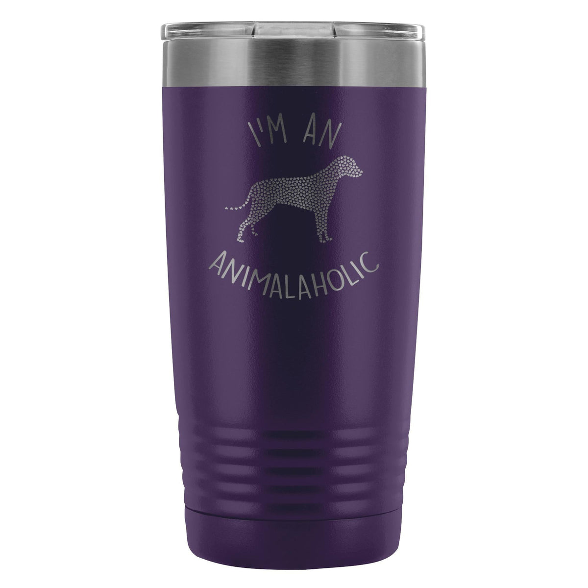I'm an animalaholic 20oz Vacuum Tumbler-Tumblers-I love Veterinary