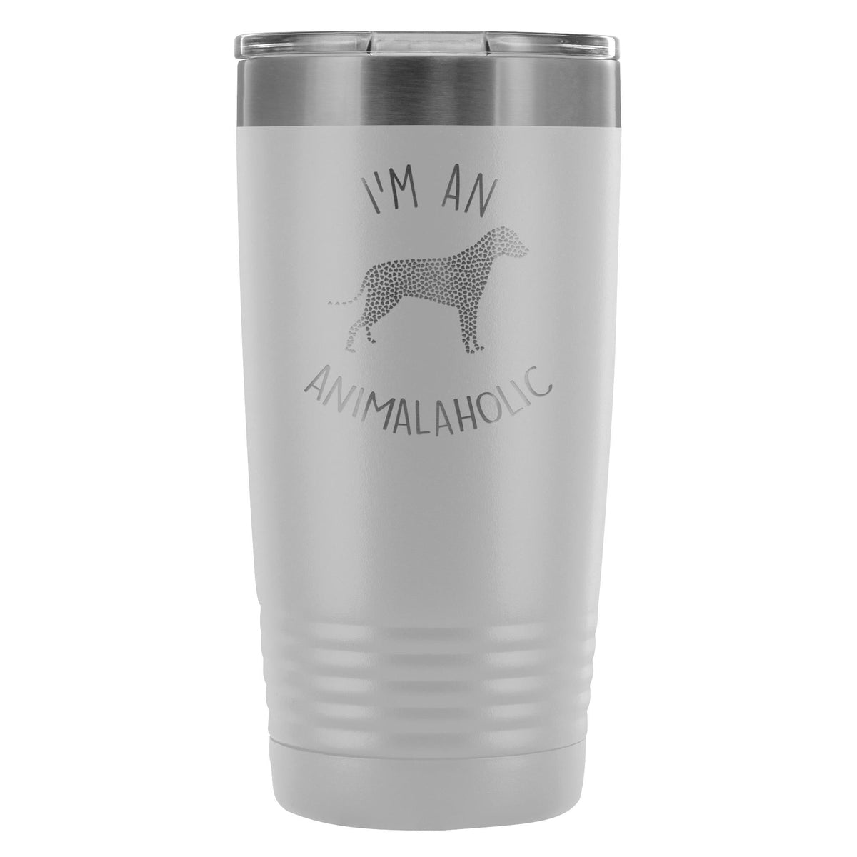 I'm an animalaholic 20oz Vacuum Tumbler-Tumblers-I love Veterinary