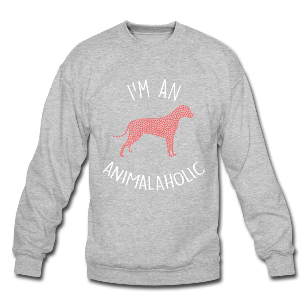 I'm an animalaholic Crewneck Sweatshirt-Unisex Crewneck Sweatshirt | Gildan 18000-I love Veterinary