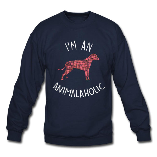 I'm an animalaholic Crewneck Sweatshirt-Unisex Crewneck Sweatshirt | Gildan 18000-I love Veterinary