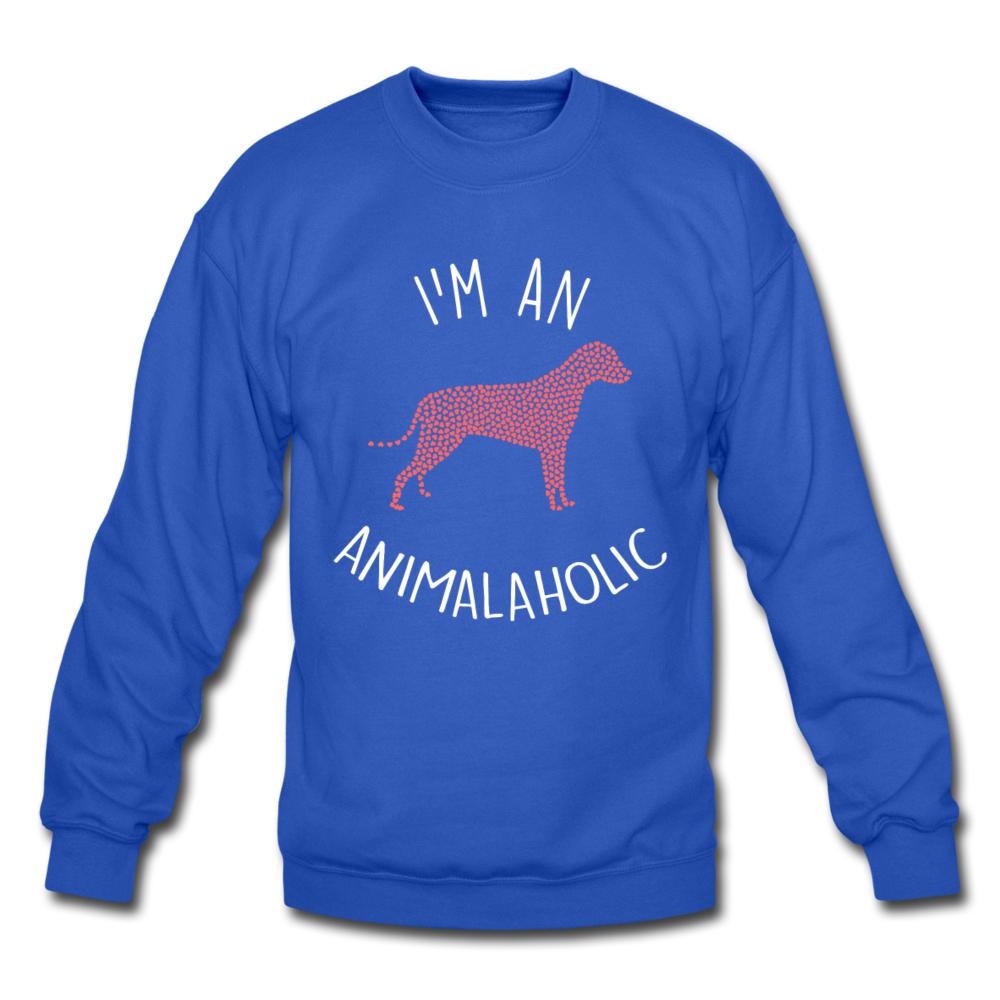 I'm an animalaholic Crewneck Sweatshirt-Unisex Crewneck Sweatshirt | Gildan 18000-I love Veterinary