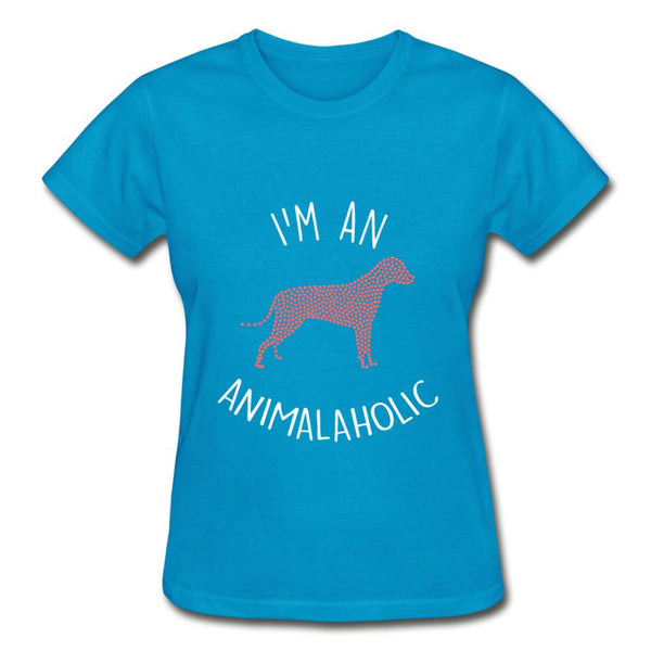 I'm an animalaholic Gildan Ultra Cotton Ladies T-Shirt-Ultra Cotton Ladies T-Shirt | Gildan G200L-I love Veterinary