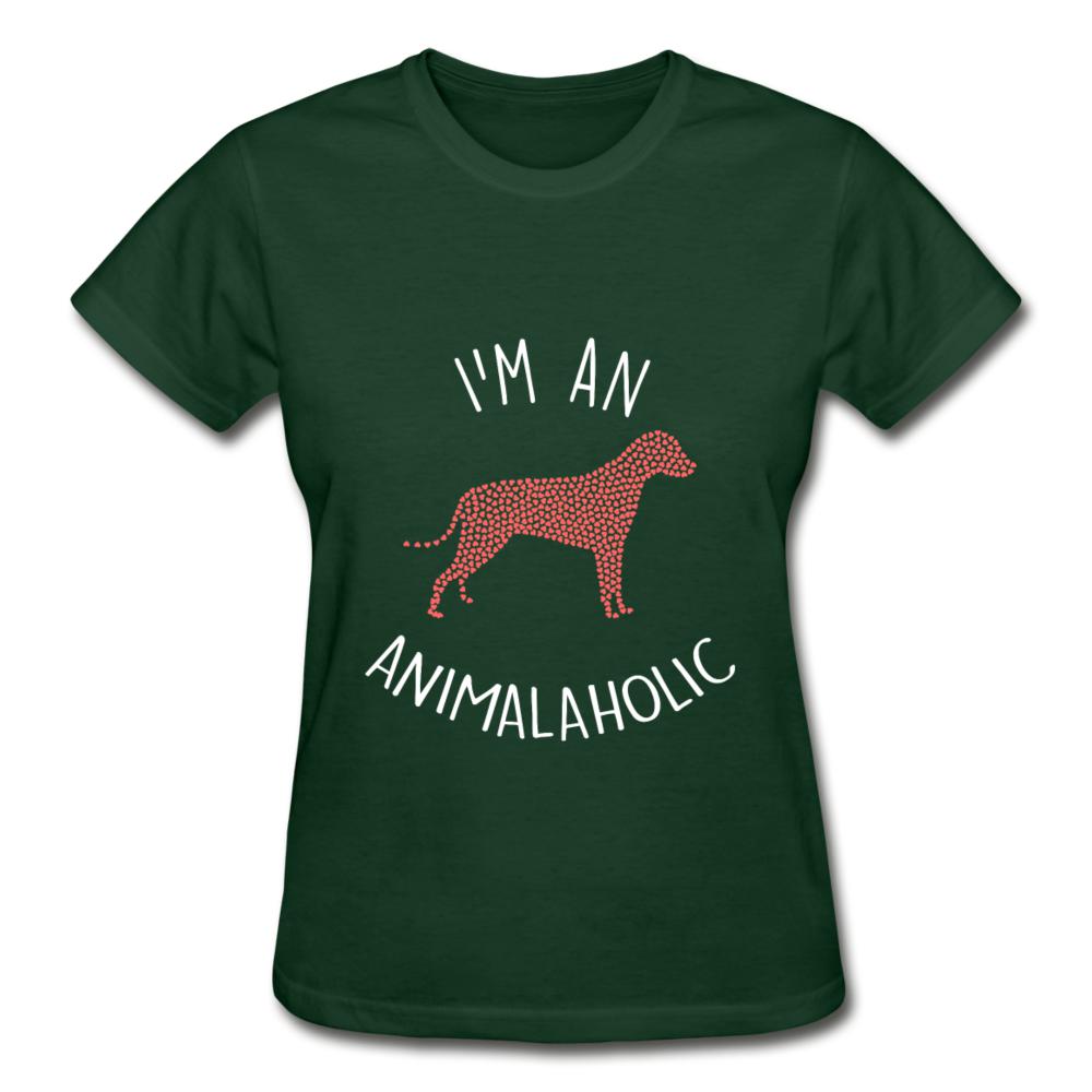 I'm an animalaholic Gildan Ultra Cotton Ladies T-Shirt-Ultra Cotton Ladies T-Shirt | Gildan G200L-I love Veterinary