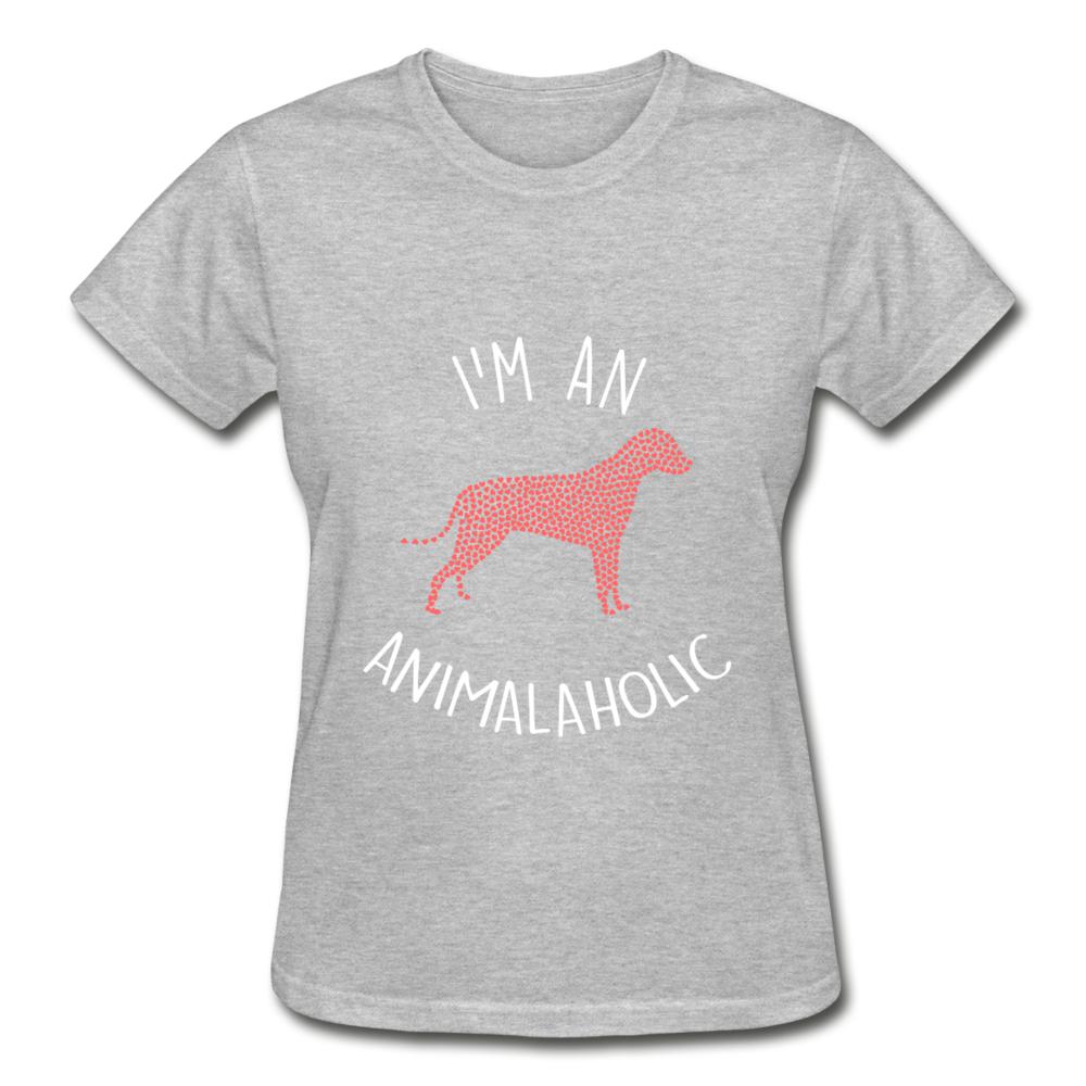 I'm an animalaholic Gildan Ultra Cotton Ladies T-Shirt-Ultra Cotton Ladies T-Shirt | Gildan G200L-I love Veterinary