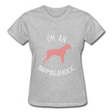I'm an animalaholic Gildan Ultra Cotton Ladies T-Shirt-Ultra Cotton Ladies T-Shirt | Gildan G200L-I love Veterinary