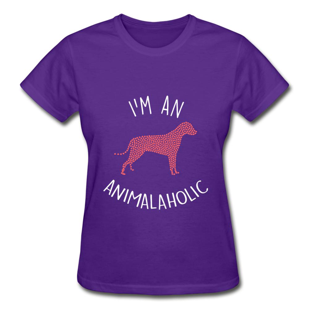 I'm an animalaholic Gildan Ultra Cotton Ladies T-Shirt-Ultra Cotton Ladies T-Shirt | Gildan G200L-I love Veterinary