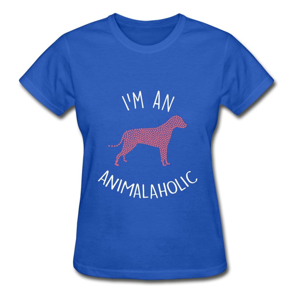 I'm an animalaholic Gildan Ultra Cotton Ladies T-Shirt-Ultra Cotton Ladies T-Shirt | Gildan G200L-I love Veterinary