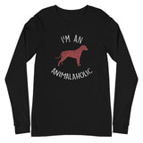 I'm an animalaholic Unisex Premium Long Sleeve T-Shirt-Unisex Long Sleeve Shirt | Bella + Canvas 3501-I love Veterinary