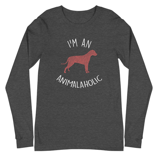 I'm an animalaholic Unisex Premium Long Sleeve T-Shirt-I love Veterinary