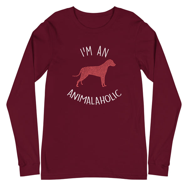 I'm an animalaholic Unisex Premium Long Sleeve T-Shirt-I love Veterinary