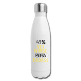 49% vet nurse 51% Badass Insulated Stainless Steel Water Bottle-Insulated Stainless Steel Water Bottle | DyeTrans-I love Veterinary