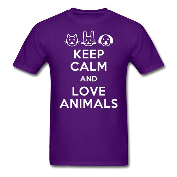 Keep calm and love animals Unisex T-shirt-Unisex Classic T-Shirt | Fruit of the Loom 3930-I love Veterinary
