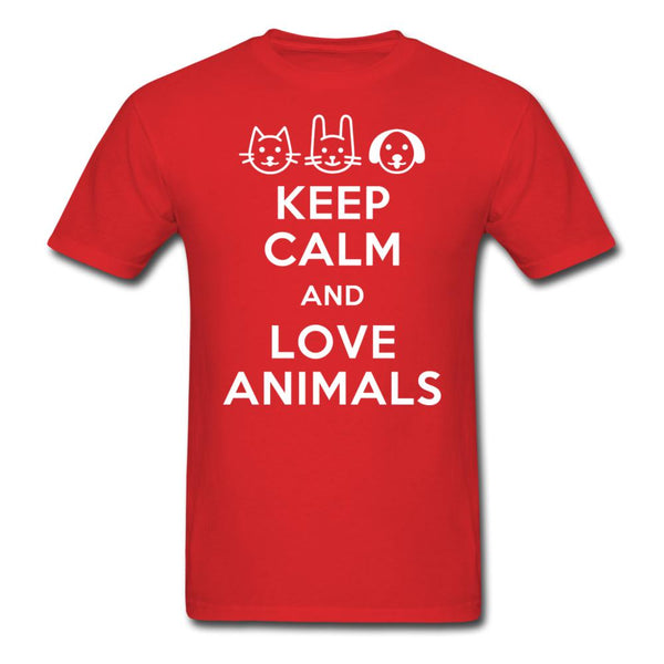 Keep calm and love animals Unisex T-shirt-Unisex Classic T-Shirt | Fruit of the Loom 3930-I love Veterinary