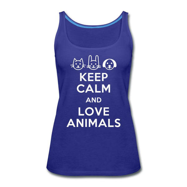 Keep calm and love animals Women's Tank Top-Women’s Premium Tank Top | Spreadshirt 917-I love Veterinary