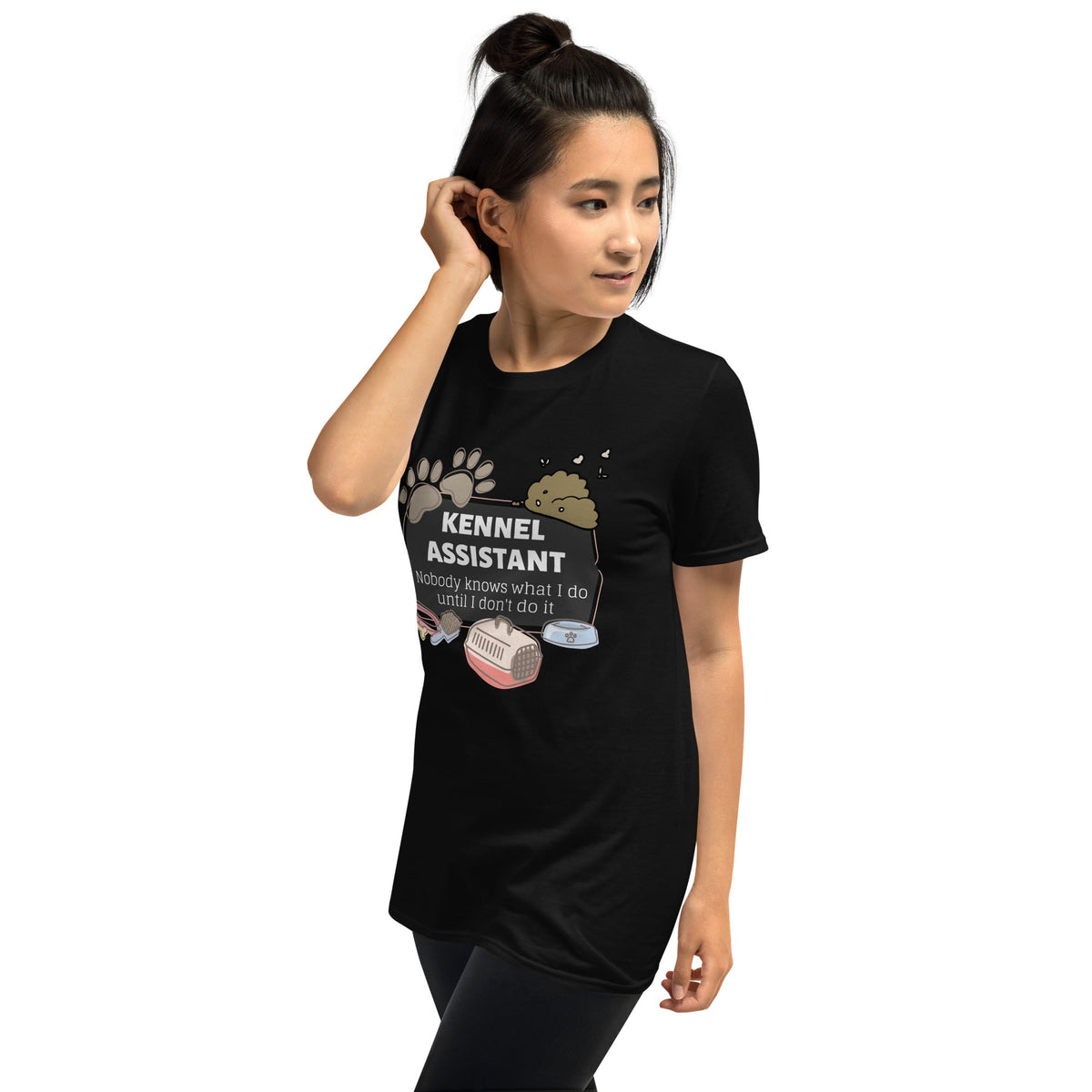 Kennel Assistant, nobody knows what I do until I don't do it Unisex T-shirt-Unisex T-Shirt | Gildan 64000-I love Veterinary