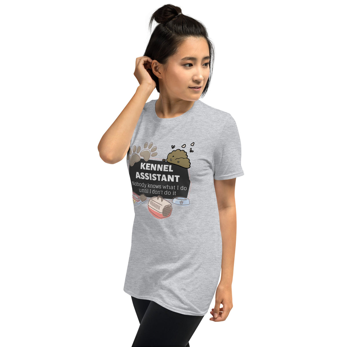 Kennel Assistant, nobody knows what I do until I don't do it Unisex T-shirt-Unisex T-Shirt | Gildan 64000-I love Veterinary