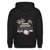 Kennel Assistant, nobody knows what I do until I don't do it Zip Hoodie Gildan Heavy Blend Adult Zip Hoodie-Heavy Blend Adult Zip Hoodie | Gildan G18600-I love Veterinary