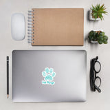 Vet Nurse Blue Paw Print Bubble-free stickers