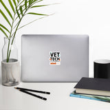 Vet Tech In Progress Bubble-free stickers