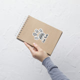 Vet Tech Paw Print Bubble-free stickers
