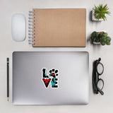 LOVE Dog and Cat Bubble-free stickers