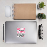 Vet Tech because badass mother fucker isn't an official job title Bubble-free stickers